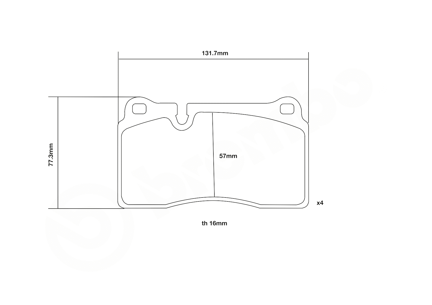High Performance Brake Pad Set