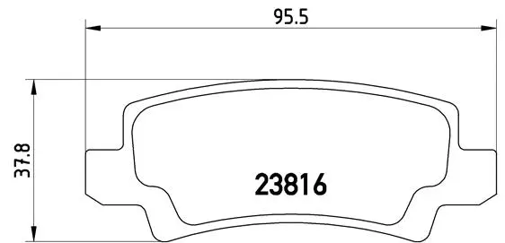 Brake Pad Set, disc brake (P 83 065)