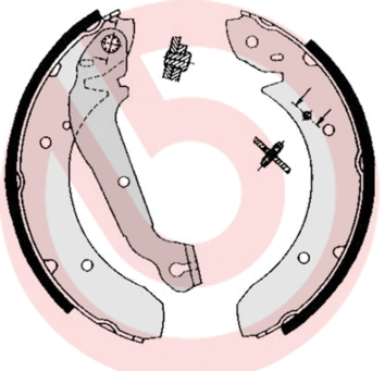 Brake Shoe Set (S 24 506)