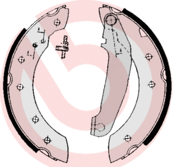 Brake Shoe Set (S 86 502)