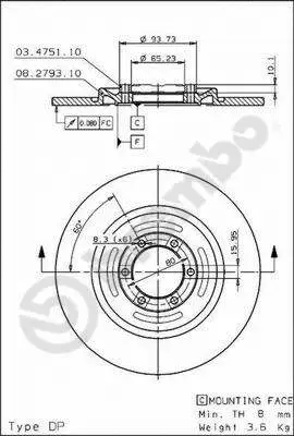 Brake Disc (08.2793.20)