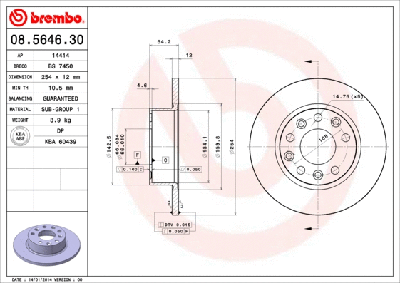 Brake Disc (08.5646.30)