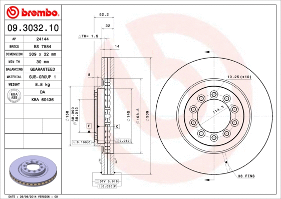 Brake Disc (09.3032.10)