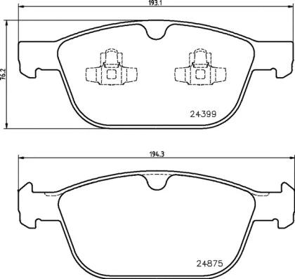 Brake Pad Set, disc brake (P 86 023)