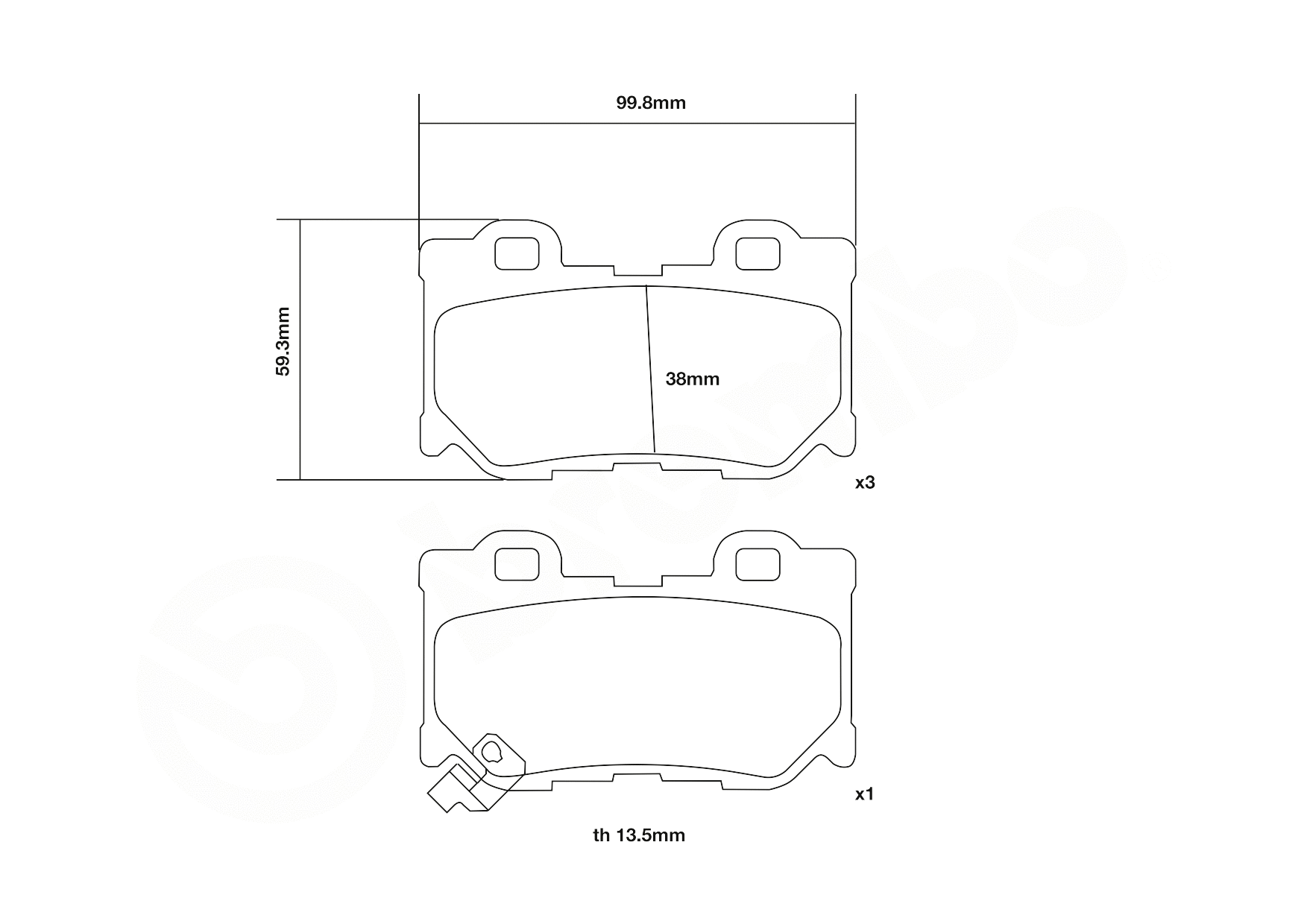 High Performance Brake Pad Set