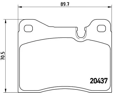 Brake Pad Set, disc brake (P 06 003)