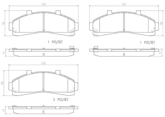 Brake Pad Set, disc brake (P 24 041)