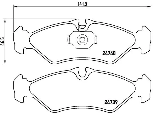 Brake Pad Set, disc brake (P 50 081)