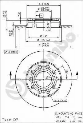 Brake Disc (08.9136.11)