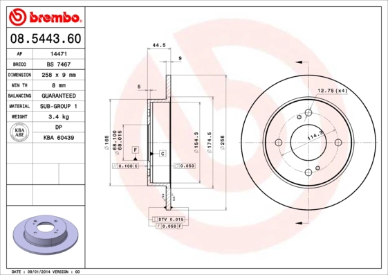 Brake Disc (08.5443.60)