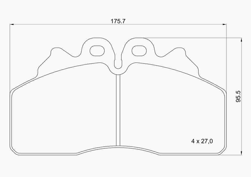 Brake Pad Set, disc brake (P A6 032)