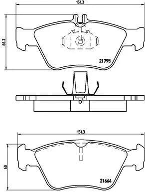 Brake Pad Set, disc brake (P 50 023)