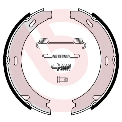Brake Shoe Set, parking brake (S 50 507)