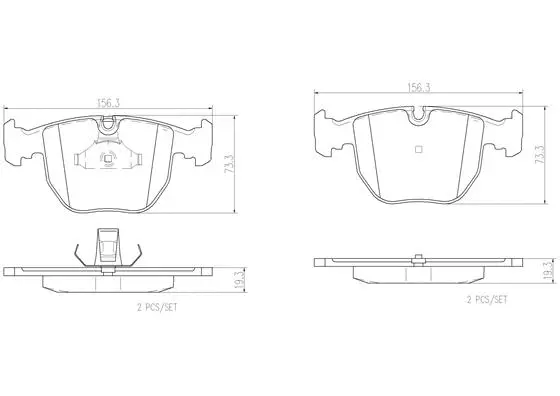 Brake Pad Set, disc brake (P06021N)