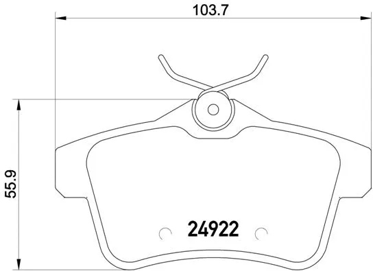 Brake Pad Set, disc brake (P 61 114)