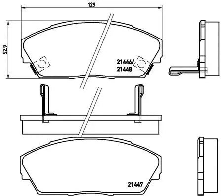 Brake Pad Set, disc brake (P 28 013)