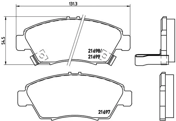 Brake Pad Set, disc brake (P 28 024)