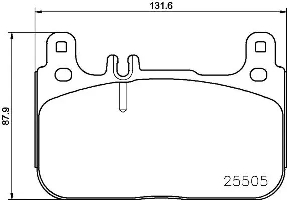 Brake Pad Set, disc brake (P50128N)