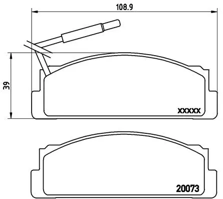 Brake Pad Set, disc brake (P 23 005)