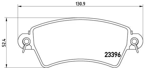 Brake Pad Set, disc brake (P 61 065)