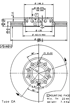 Brake Disc (09.5745.21)