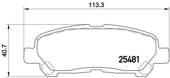 Brake Pad Set, disc brake (P 83 138)