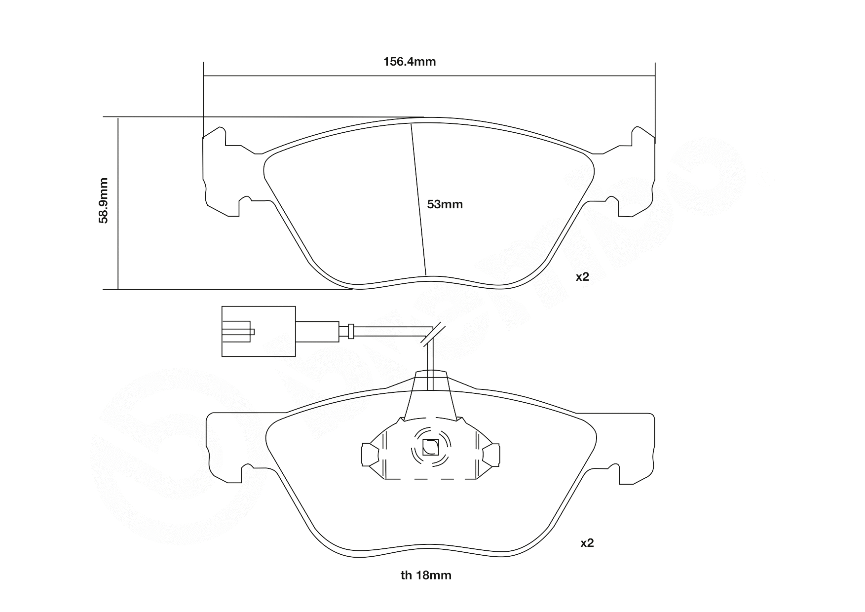 High Performance Brake Pad Set