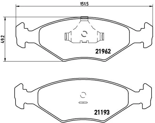 Brake Pad Set, disc brake (P 23 055)