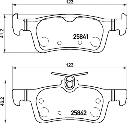 Brake Pad Set, disc brake (P 24 204)