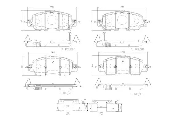 Brake Pad Set, disc brake (P 28 108)