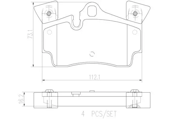 Brake Pad Set, disc brake (P85088N)