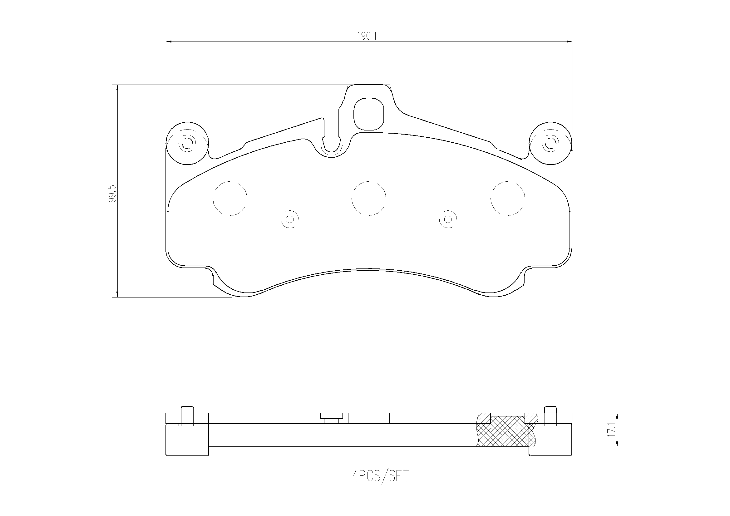 Brake Pad Set, disc brake (P65034N)