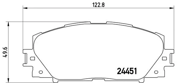 Brake Pad Set, disc brake (P 83 141)