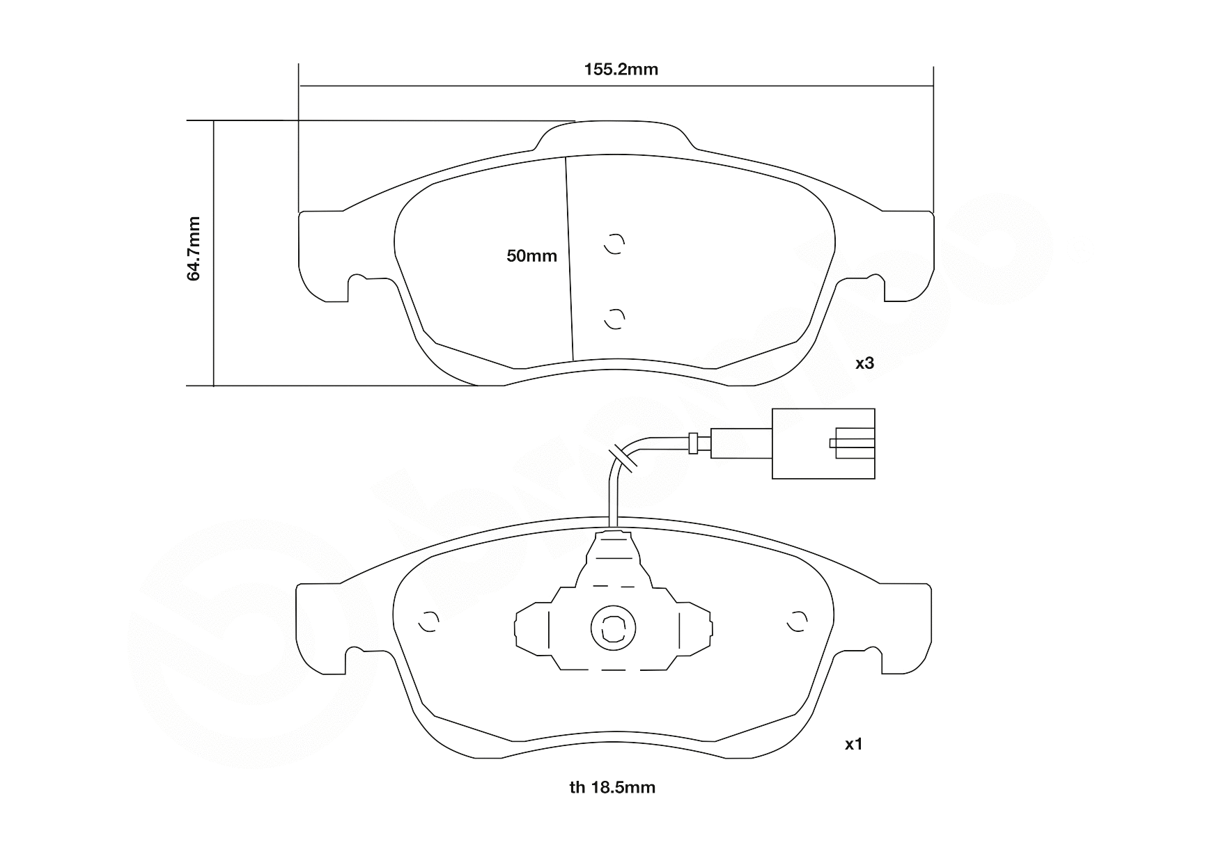 High Performance Brake Pad Set