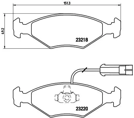 Brake Pad Set, disc brake (P 23 056)