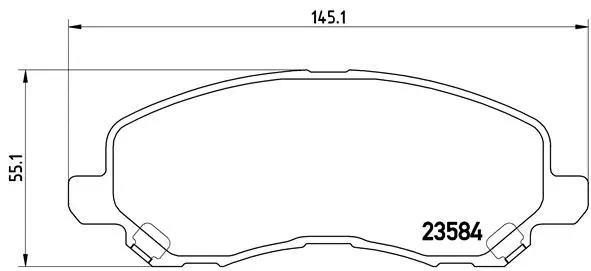 Brake Pad Set, disc brake (P 54 030)