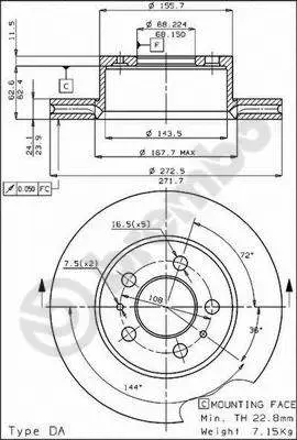 Brake Disc (09.2716.10)