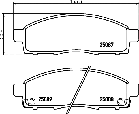Brake Pad Set, disc brake (P 56 102)