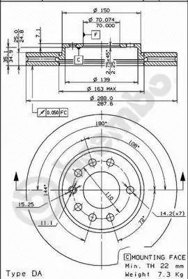 Brake Disc (09.6997.21)