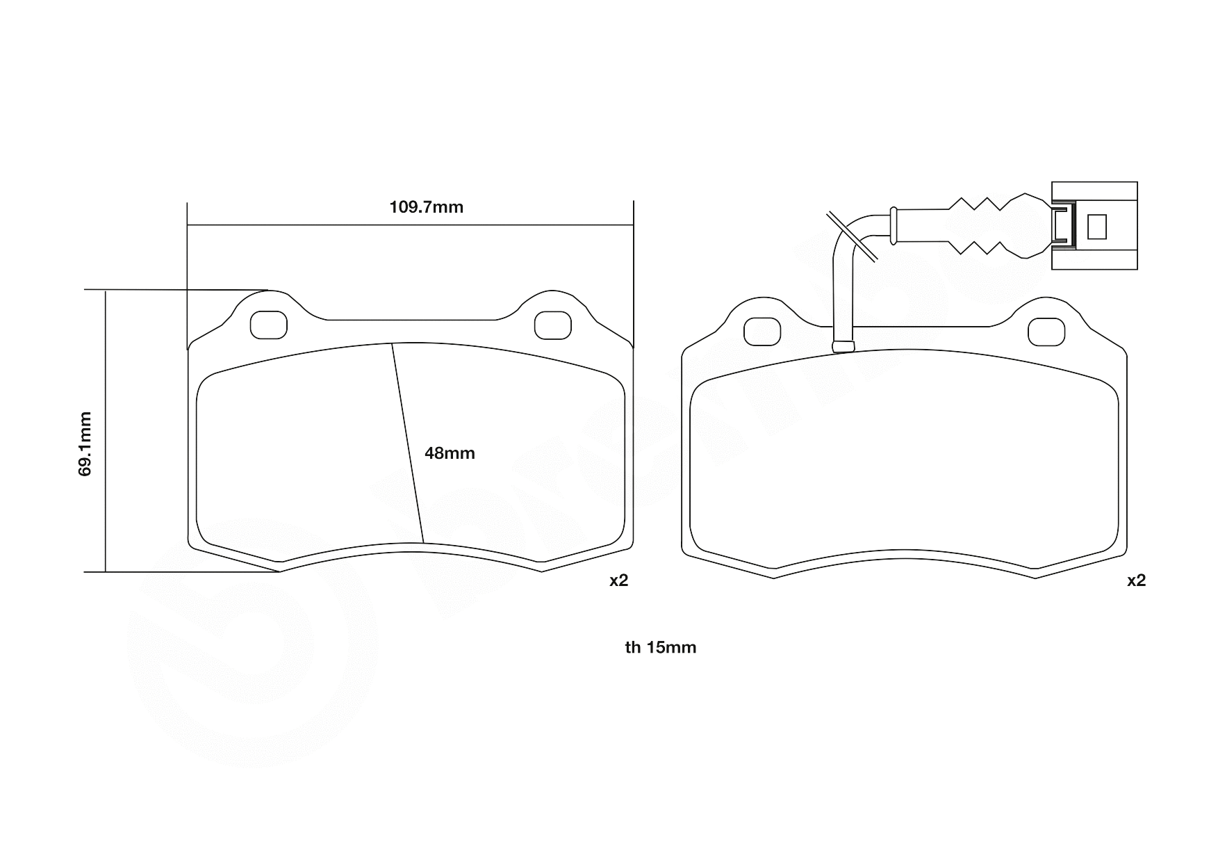High Performance Brake Pad Set