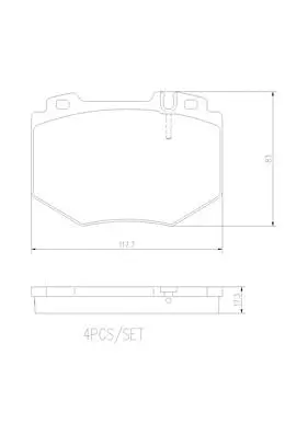 Brake Pad Set, disc brake (P50048N)