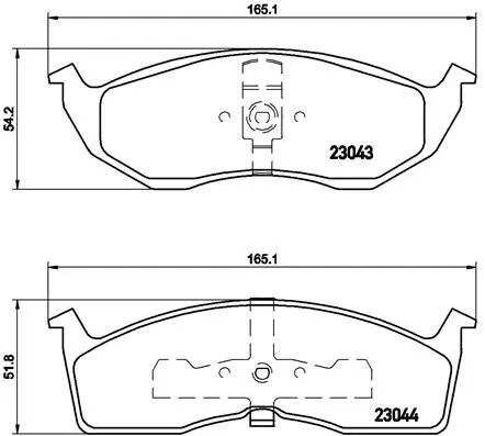 Brake Pad Set, disc brake (P 11 008)