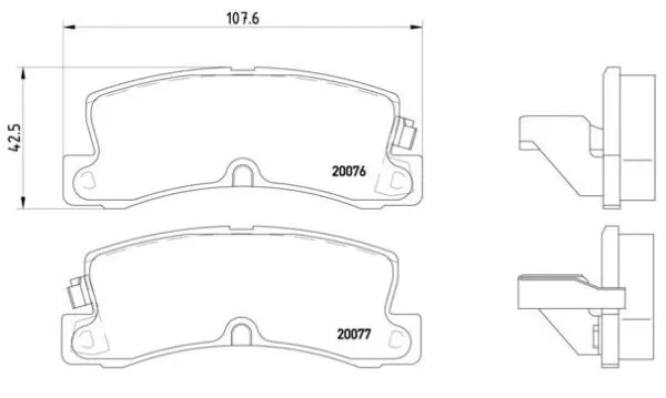 Brake Pad Set, disc brake (P 83 017)