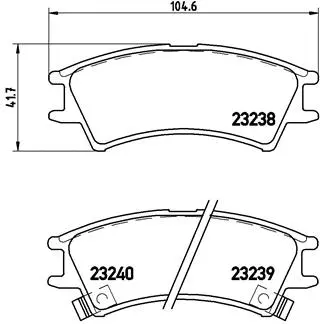 Brake Pad Set, disc brake (P 30 011)