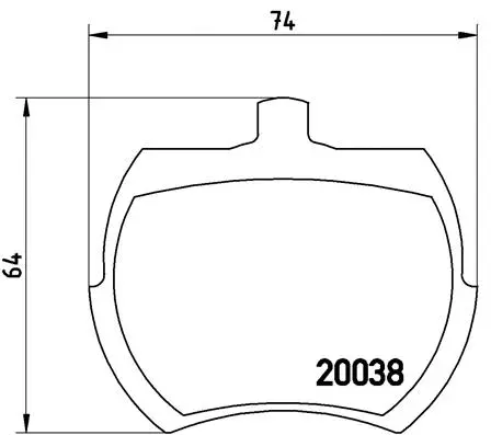 Brake Pad Set, disc brake (P 52 002)