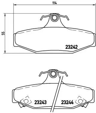 Brake Pad Set, disc brake (P 15 004)