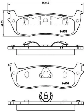 Brake Pad Set, disc brake (P 24 083)