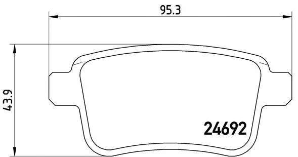 Brake Pad Set, disc brake (P 68 043)