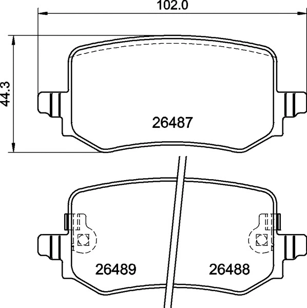Brake Pad Set, disc brake (P 30 139)