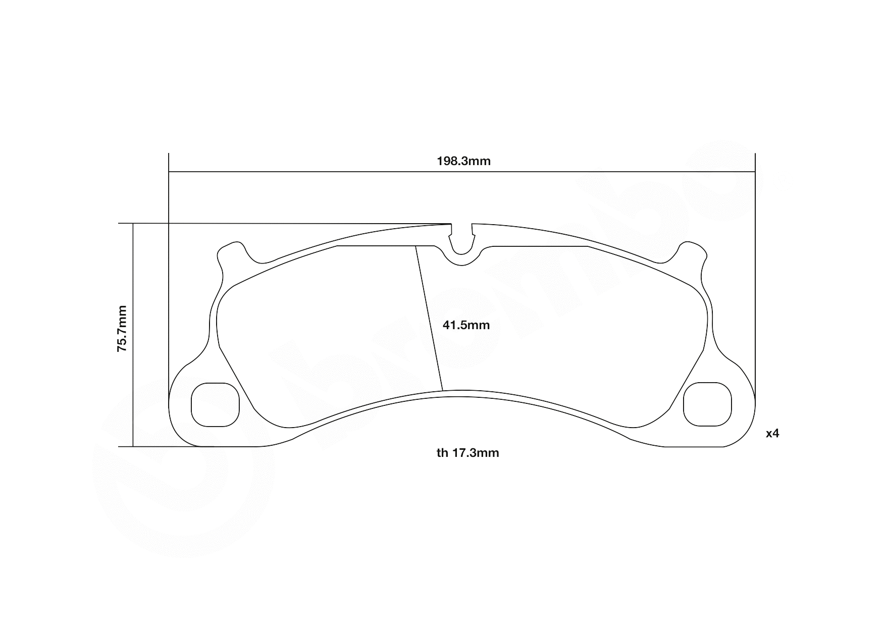 High Performance Brake Pad Set
